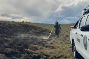 Incendio contralado en Estancia Sara