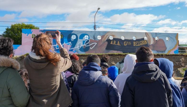 Inauguraron el Paseo "Ara General Belgrano"