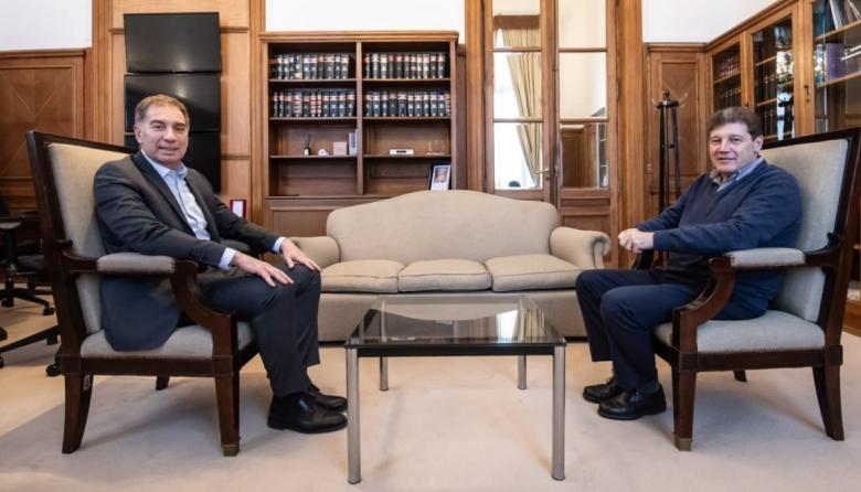 El gobernador Melella mantuvo una reunión con Diego Santilli