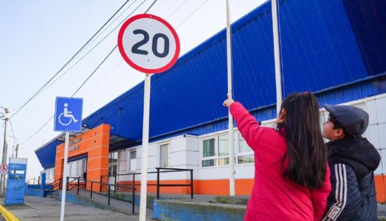 Jornada de educación vial de estudiantes de la Escuela 44