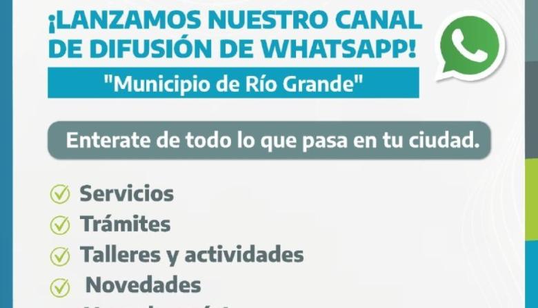 ¿Ya conocés el nuevo canal de difusión de WhatsApp del municipio?