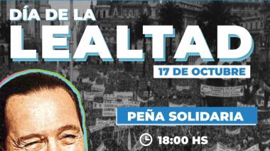 Peña solidaria en conmemoración al Día de la Lealtad