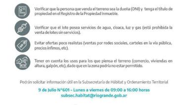 Recomendaciones para comprar un lote