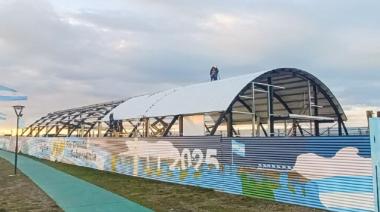 Iniciaron los trabajos de techado en el edificio permanente de la Carpa de la Dignidad