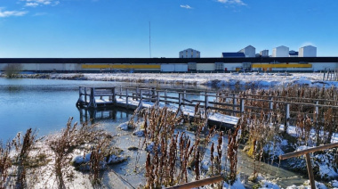 Laguna de los Patos: Quedó habilitada las actividades sobre hielo