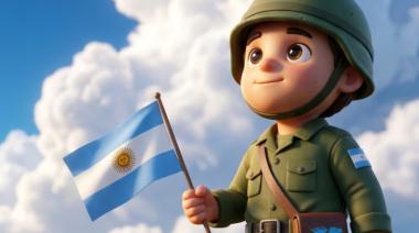 Malvinito, el personaje infantil que, con ayuda de la IA, relata historias de grandes héroes para los más chicos