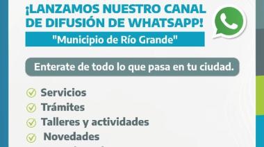 ¿Ya conocés el nuevo canal de difusión de WhatsApp del municipio?