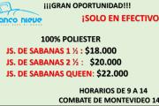Venta de Sábanas de Blanco Nieve