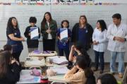 Zamora reconoció a Estudiantes de la Escuela N°27