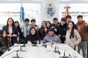 La concejal Arce recibió a estudiantes del Colegio Alicia Moreau de Justo