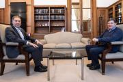 El gobernador Melella mantuvo una reunión con Diego Santilli