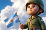 Malvinito, el personaje infantil que, con ayuda de la IA, relata historias de grandes héroes para los más chicos